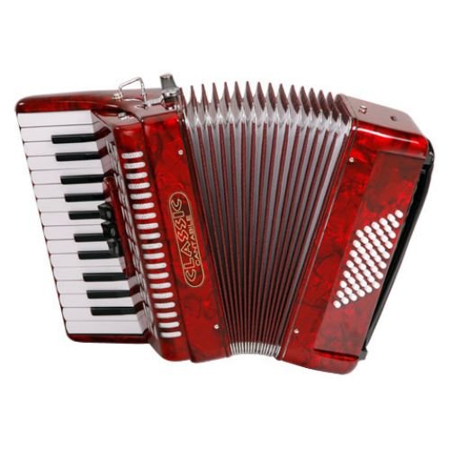 Produkt-Bild: Classic Cantabile 48 Bass Akkordeon "Secondo", Rot