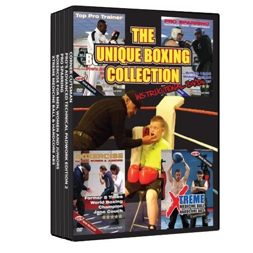 Boxing- Fitness ,Instructional 5 DVD Box Set : (The Boxing Training Unique Collection)Region 2 (Pal) English Speaking Plus FREE training programme and diet sheet.