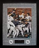 1998 New York Yankees Team Autographed World Series Celebration Limited Edition Framed 16 x 20