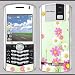 Blackberry 8100 Pearl colorful flowers Skin 31019