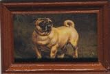 Miniature Artisan Framed Pugnacious Pug Print