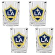 Los Angeles Galaxy Soccer 4pc Square Shot Glass Set - Primary Team Logo MAJOR-LEAGUE-SOCCER Soccer