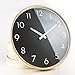 HIPPIH Large Indoor/Outdoor Silent Wall Clock Wood 12 Inches Non Ticking Digital Quiet Sweep Decorative Vintage Wooden Clocks with Glass Cover(Green)