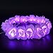 CrazyFire 6.5ft/2.2m Rose Flower String Lights,20 LEDs Purple Wedding Decorations Lights for Chritsmas Wedding Halloween Patio Party Fairy String Lights
