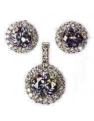 Sterling Silver Sets With Cubic Zirconia