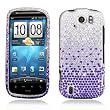 HTC myTouch 4G Slide (T-Mobile) Snap-on Protector Hard Case Rhinestone Cover "Purple Rain" Design