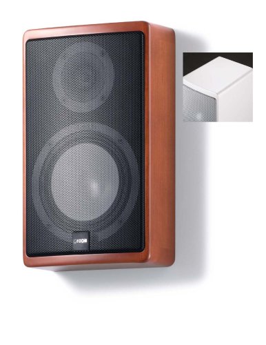 Ergo 610 2-Wege Flachlautsprecher 60 100 Watt Wandhalterung weiß Paar 