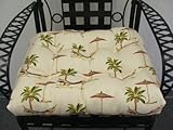 2 x Rectangular Outdoor Patio Bistro Cushions - Bonaire Design