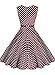 Miusol Women's Retro Polka Dot Sleeveless With Belt Casual Bridesmaid Dress
