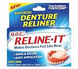 D.O.C. Reline-It, Denture Reliner, Zinc Free, 2-Count (Pack of 2)