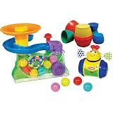 Playskool Busy Basics Busy Ball Popper + Stack 'N Nest Barrels and Busy Chase 'N Crawl Duckies Toys