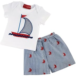 Boat House Baby Sailboat Short Set- 2 Piece
