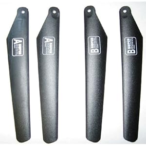 NEW Improved Replacement Rotor Blade Sets for the R/C Apache Helicopter 4 Channel Remote Control Ready to Fly Helicopter and Lama 4 by Calco