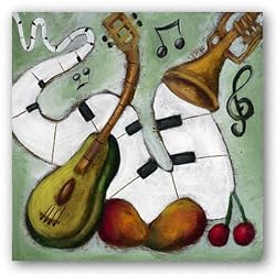 Tropical Rhythm V by Luis Vitale 12"x12" Art Print Poster Latin