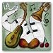 Tropical Rhythm V by Luis Vitale 12"x12" Art Print Poster Latin