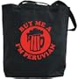 Canvas Tote Bag Black " Buy Me Drink Peruvian " Peru Country