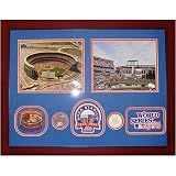 New York Mets Shea Stadium Game Used Dirt Framed Photo