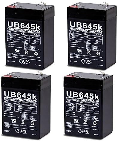 UB645 6V 4.5Ah S782076 OMNIBOT 2000 5402 Battery -4 PACK by JMAC Supply