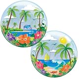 22 Tropical Beach Scene Bubble Bal