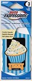Yummy Scents Cupcake Air Freshener - 3 pk