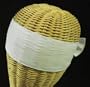 Japanese Headband, 2 pc Plain White Hachimaki #DG004A