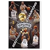 SAN ANTONIO SPURS 2007 CHAMPS POSTER 22.5x34 #4250