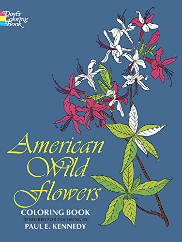 american wild flowers coloring book dover nature coloring book