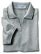 Ladies' Pique Polo Shirt With Textured Stripe Trim
