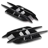 Jet Black ABS Plastic SUV Duct Air Scoop Intake Flow Side Vent Cover Grille For... by OEM&node=15684181