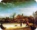 Artist Rembrandt van Rijn Fine Art MOUSE PAD Winter Landscape