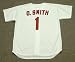 OZZIE SMITH St. Louis Cardinals 1992 Majestic Athletic Cooperstown Throwback Home Baseball Jersey, MEDIUM