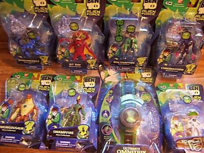 51dwgh ApXL Ben 10 Ultimate Omnitrix Watch 7 action figures Humungousaur, Chromastone, Jet Ray, Swampfire Ben TennysonEcho Echo Spidermonkey