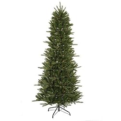 8.5' Pre-Lit Slim Vermont Fir Instant Shape Artificial Christmas Tree - Multi