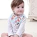 Baby Bandana Bib Set of 4 Pack Super Absorbent Drool Bandana Bibs for Girls