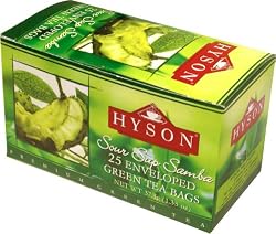 "SOUR SUP" (Green Tea) "HYSON", 25 Teabags in Cardboard Carton 37.5g. Ceylon