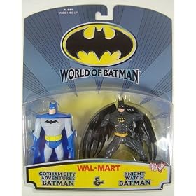 WORLD OF BATMAN:GOTHAM CITY ADVENTURES & KNIGHT WATCH BATMAN FIGURES