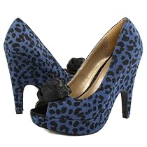 Roshay12 Rose Partially Wedge Pump BLUE DENIM