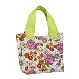 Olive N Figs Floral Spring Sequined Jute Handbag/Tote