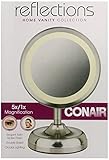 UPC 074108112033 product image for Conair Double-Sided Lighted Mirror, Satin Nickel Finish | upcitemdb.com