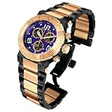 Invicta Men's Reserve Collection Chronograph 18k Rose Gold-Plated and Black Watch 6765