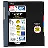 Five Star Advance Spiral Notebook, 3 Subject, College Ruled, Black (73132)