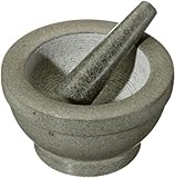 Cilio Giant Green Granite Mortar and Pestle, 5 by 6.75-Inch Diameter, Green