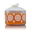Thymes Mandarin Coriander 3 Wick Candle 10 ozwith Bird Lid