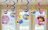Dora the Explorer Swirl Decorations 12ct [Toy] [Toy]