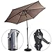 Giantex 9ft Patio Umbrella Outdoor, Market Table Umbrella w/Push Button Tilt and Crank, 180G Polyester Fabric and Sturdy Ribs, Sun Canopy Umbrellas for Patio Garden Beach Deck Pool