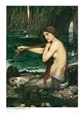 Mermaid by John Waterhouse Art Print Poster Size: 23.5 x 31.5 