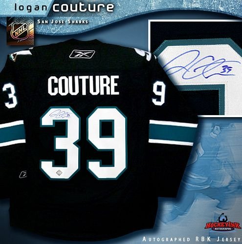 Logan Couture San Jose Sharks Autographed/Hand Signed Black Reebok Premier Jersey
