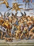 Wallmonkeys Peel and Stick Wall Decals - Detail of the Damned in Hell by Luca Signorelli - Removable Graphic