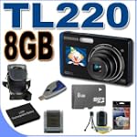 51dxAugXFmL. SL160 SS150  #10: Samsung TL220 DualView 12MP Digital Camera w/4.6x Wide Angle Optical Zoom (Blue) BigVALUEInc Accessory Saver 8GB Battery Bundle