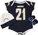 LaDainian Tomlinson Reebok Newborn 6-9 mos. Bodysuit, Booties & Cap San Diego Chargers Set